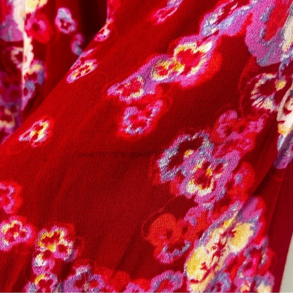 Free People Intimately Women's Floral Forties Feel Bodysuit Bell Sleeve Size XS - Picture 4 of 9